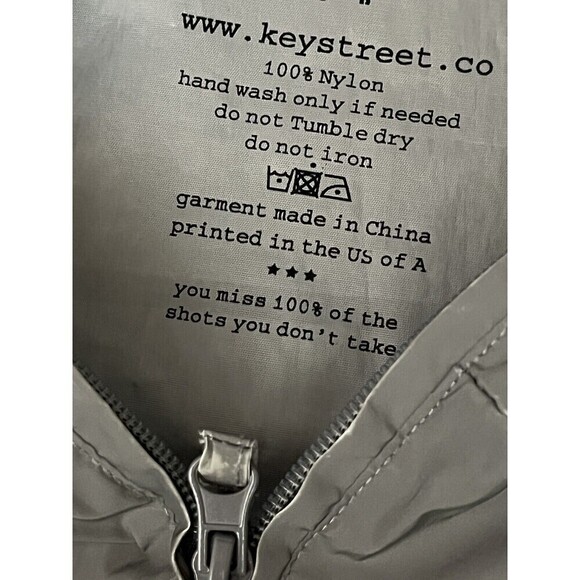 Key Street Co Windbreaker Reflective Jacket Mens Small BMX Fixie Riding Cycling - Picture 7 of 9